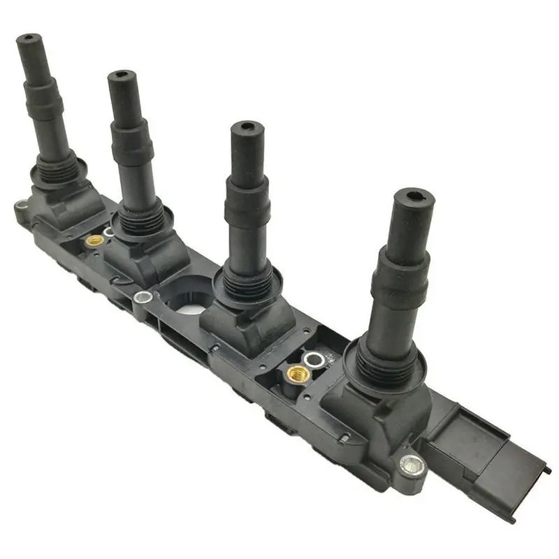 

Car Ignition Coil 5 Poles Ignition System 4 Ports Auto SAE Contact Spring Ignition Coil 5 Pins Include Spark Plug Connector