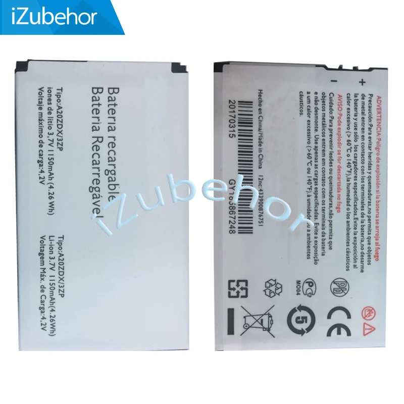 100% гарантия 1150 мАч A20ZDX/3ZP Аккумулятор для PHILIPS Xenium X325 X100 T129 Бесплатная доставка |