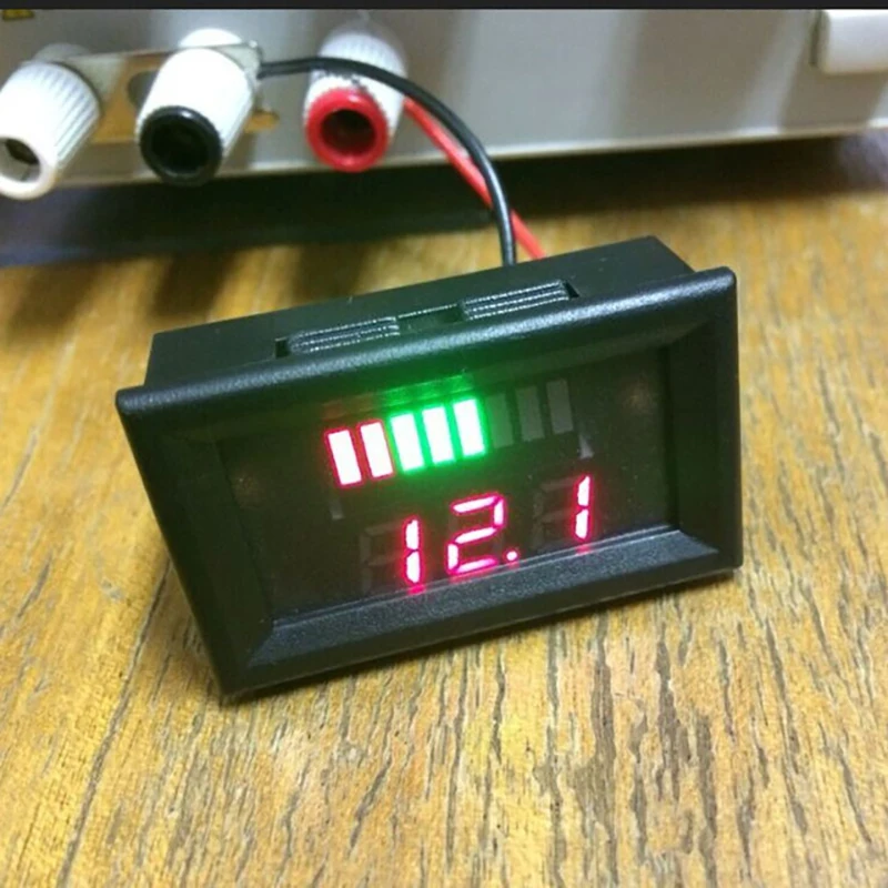 12V ACID Lead Battery Charge Level Indicator Red Digit Lithium Battery
