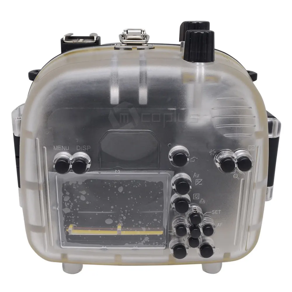 Mcoplus 40m/130ft Underwater Waterproof Housing Case for Canon EOS 550D/Rebel  T2i Can be used with 18 55mm Lens-in Camera/Video Bags from Consumer ...