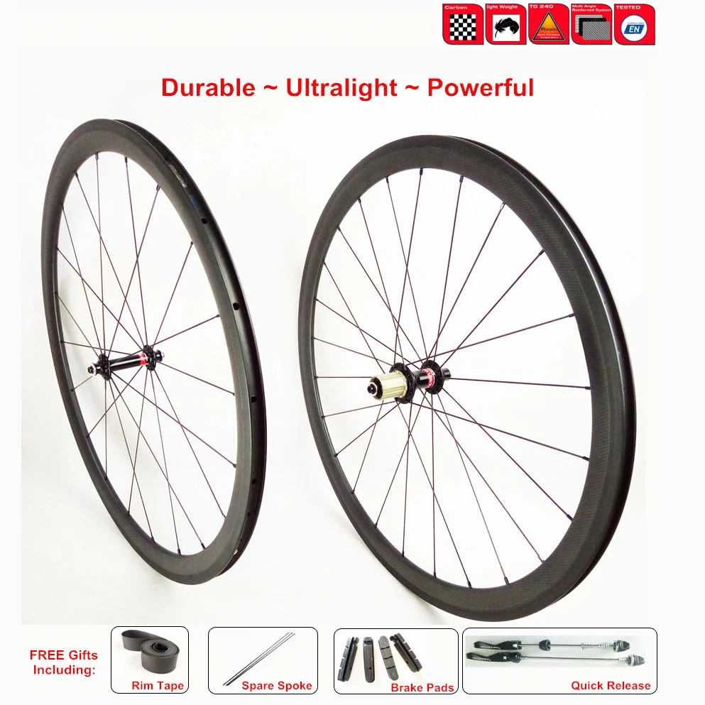 

FIC road wheels with Novatec 291-482SL hub 700c rim 24mm 38mm 60mm 88mm tubular wheel carbon clincher wheelset