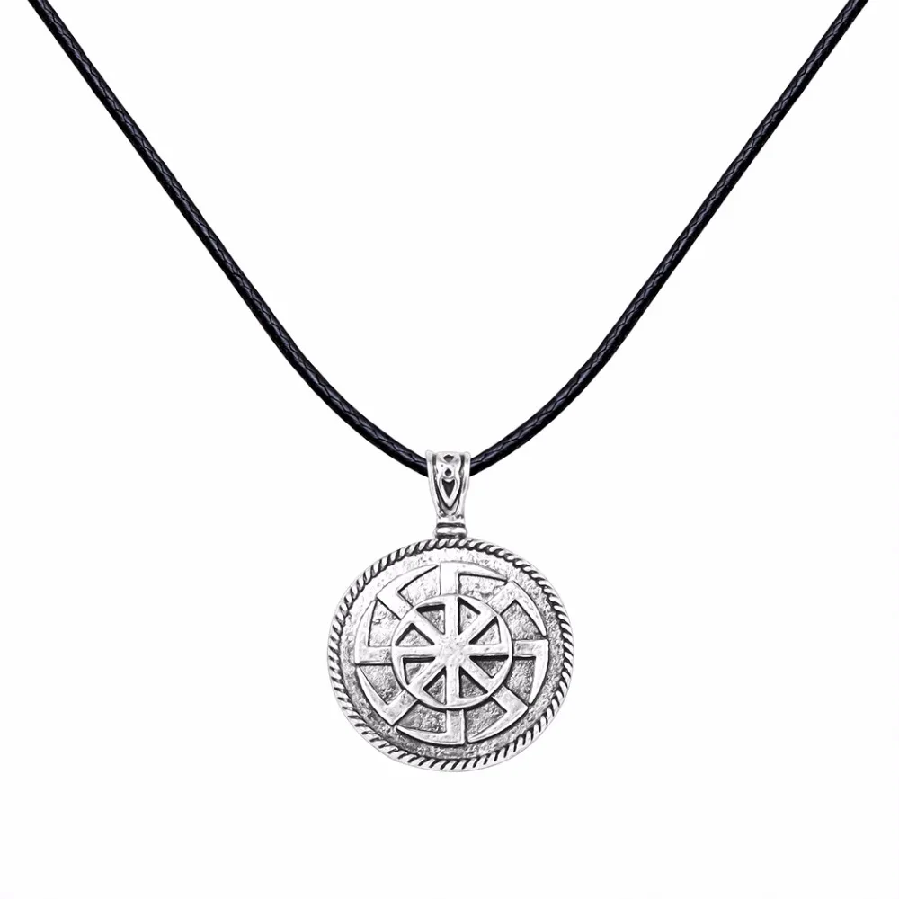 Ностальгия славянская подвеска Коловрат языческие украшения Goth Wheel ожерелье