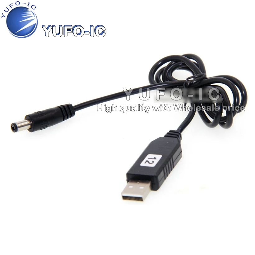 

USB rose line pressing DC TO DC 12v charging treasure 5v booster 12v interface module 12v 5.5*2.1 MM