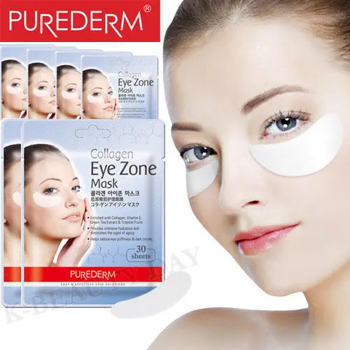 Корейская косметика PUREDERM коллагеновая маска для зоны глаз 30 листов* 9 шт. маска для сна патчи для глаз темные круги маска для ухода за кожей лица