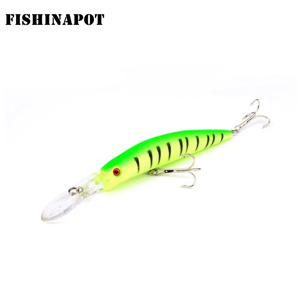 

FISHINAPOT 1PCS Crankbait 14cm/15g Fishing lures Minnow Artificial Hard Bait Suspension Fishing Bait bass Wobbler Swimbait Pesca