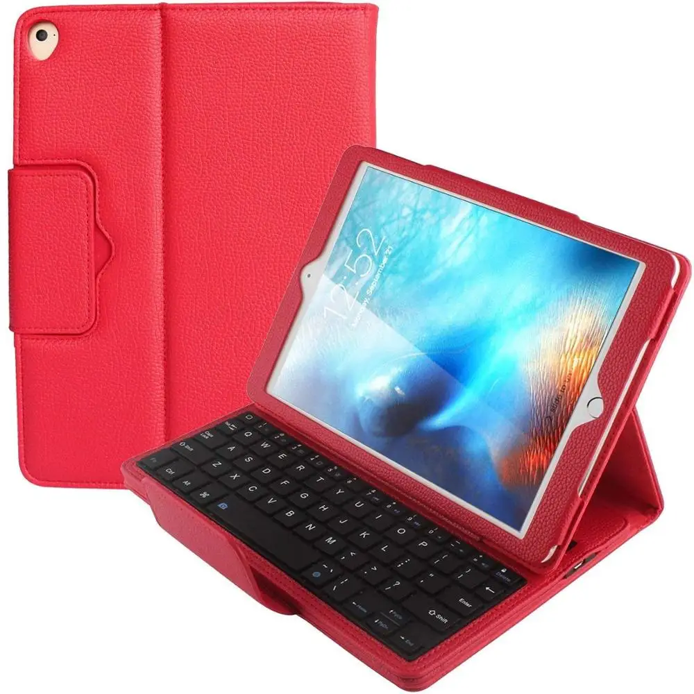9 7 2017 2018 Съемный беспроводной Bluetooth клавиатура Folio PU кожаный чехол для iPad Air 1/2 Pro