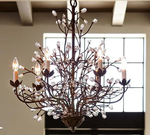 

Modern K9 Retro branches Crystal Chandelier 6 Lights Lamp Lighting Diameter:29" / 74CM LPL-6