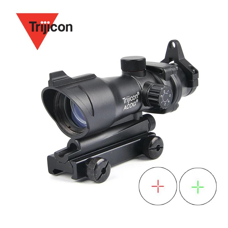 Оптический Прицел ACOG 1X32 с красной и зеленой точкой для страйкбола|trijicon acog 1x32|scopes