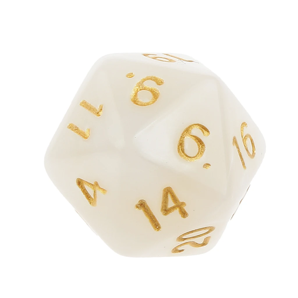 Высококачественные Вечерние игры Twenty Sight D20 игровые D & RPG белые Развивающие
