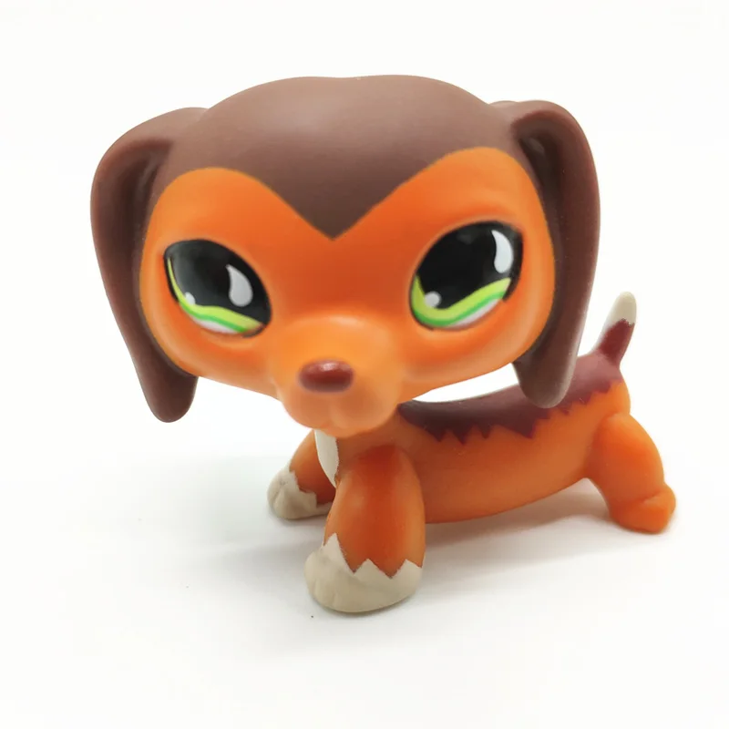 Real LPS Pet Shop Toy Sausage Dog Collection Of Finished Black Yellow