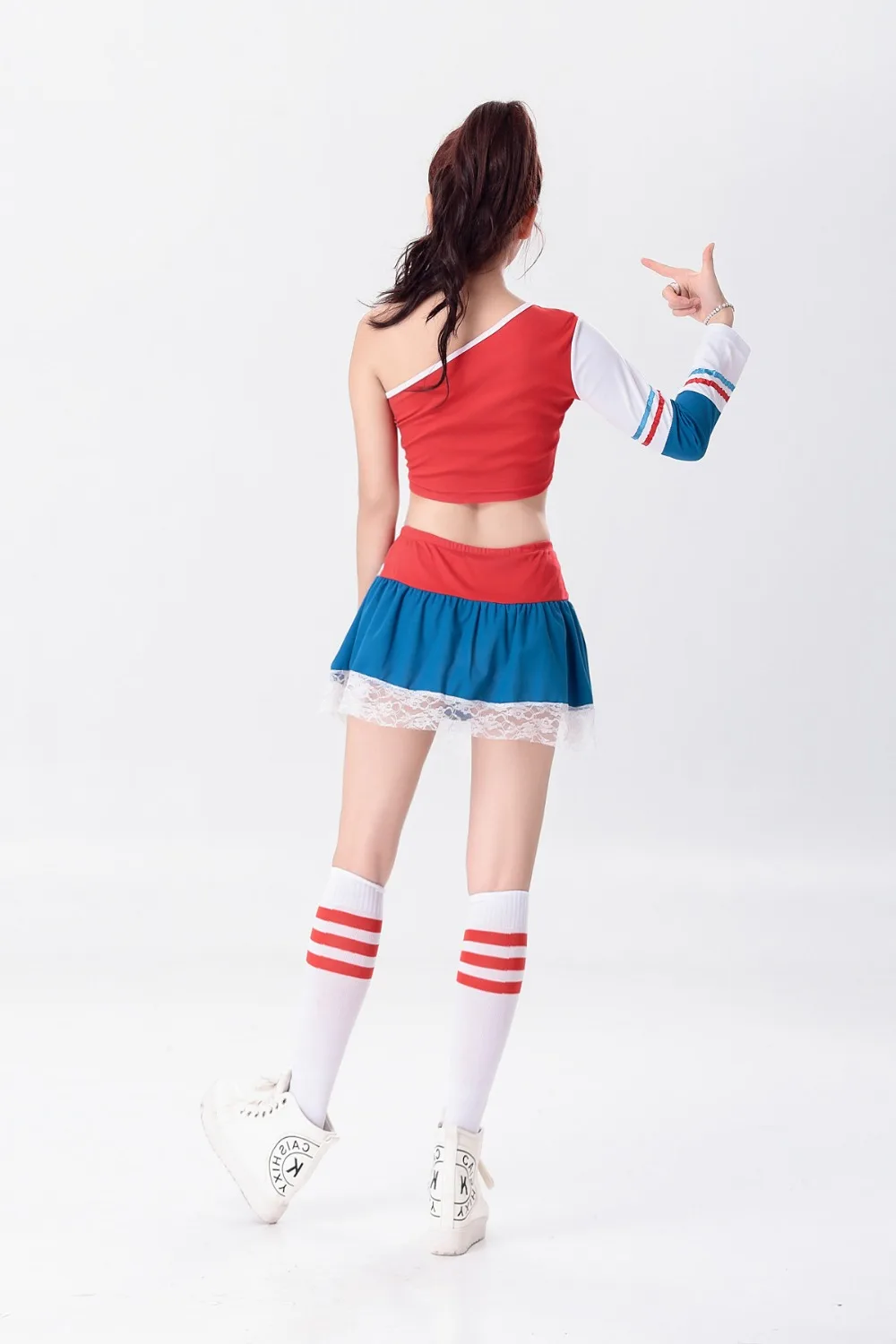 Cheerleader Costume Women Football Baby Lady Cheerleading Costumes Boys Girls Stage Performance Dresses Men Kids Adults Uniforms (19)