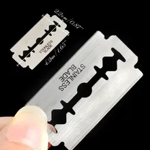 50 шт. классические двухсторонние лезвия ручные лезвия из нержавеющей стали супер синие лезвия нож Безопасные лезвия для бритвы