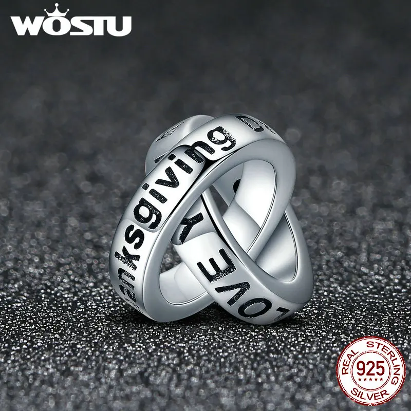 Женский браслет WOSTU подвеска на счастье подарок День Благодарения из настоящего