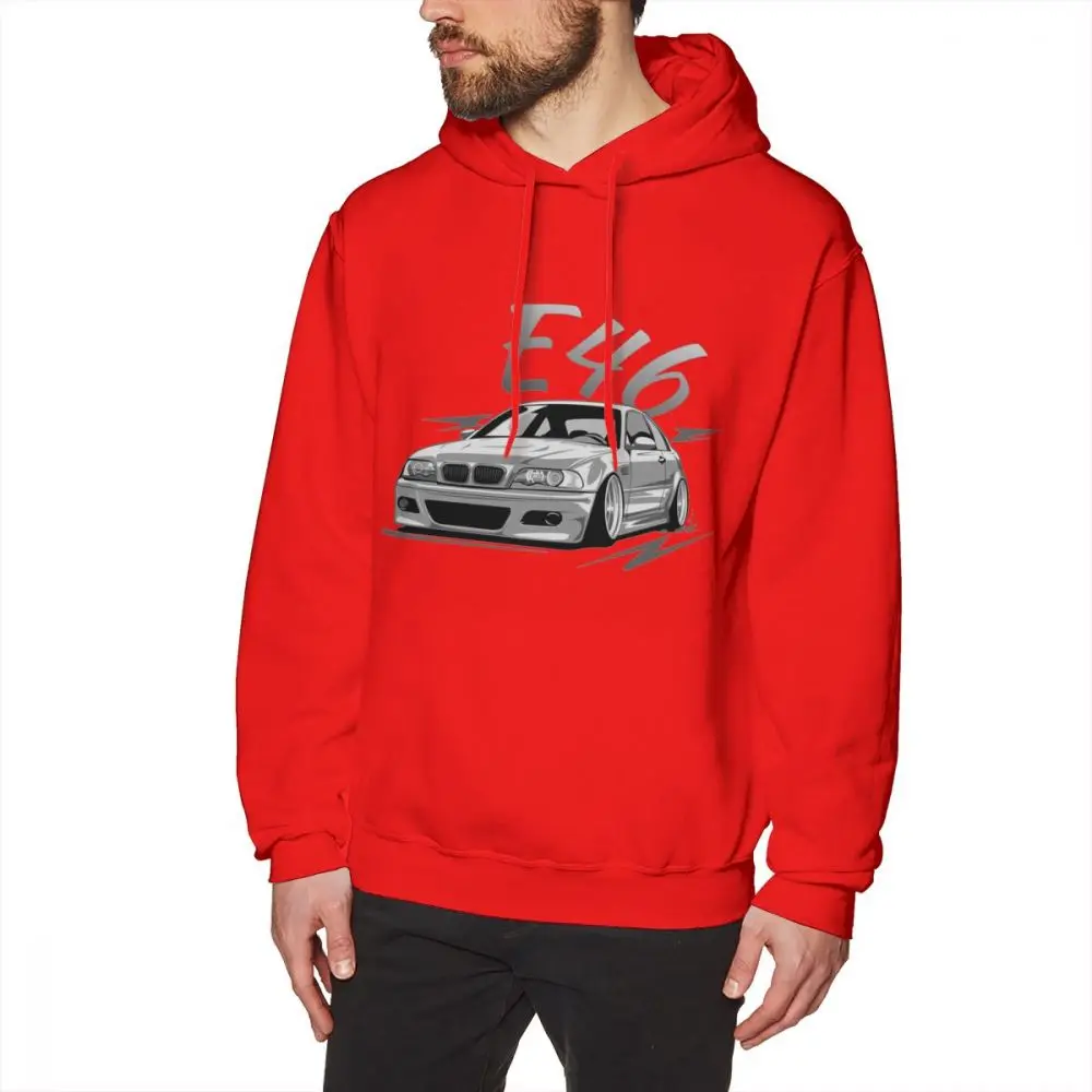 Crewneck E46 Tuning Low с длинным рукавом забавные летние толстовки для мальчиков летняя толстовка с машинкой - Цвет: red