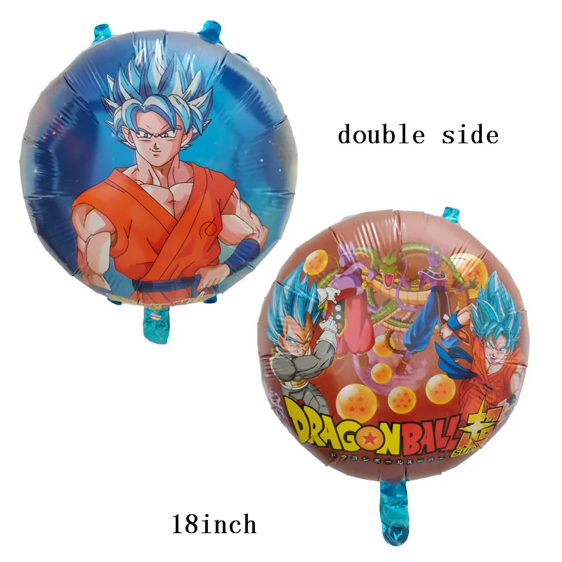 2 шт. Z Son Goku 18 дюймов двухсторонний Шар Дракона фольги Воздушные шары мальчик декор для вечеринки в честь Дня рождения поставки супермяч Globos Детские Подарочные игрушки
