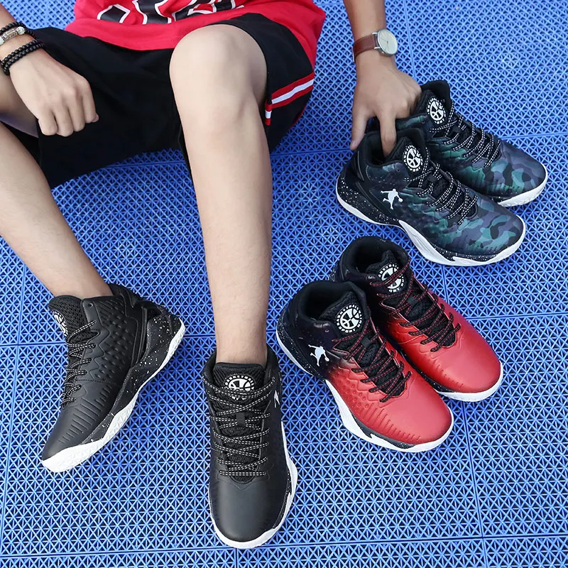 RECOISIN высокие баскетбольные кроссовки для мужчин и женщин дышащая подушка Мужские Кроссовки противоскользящие спортивные уличные спортивные ботинки мужские