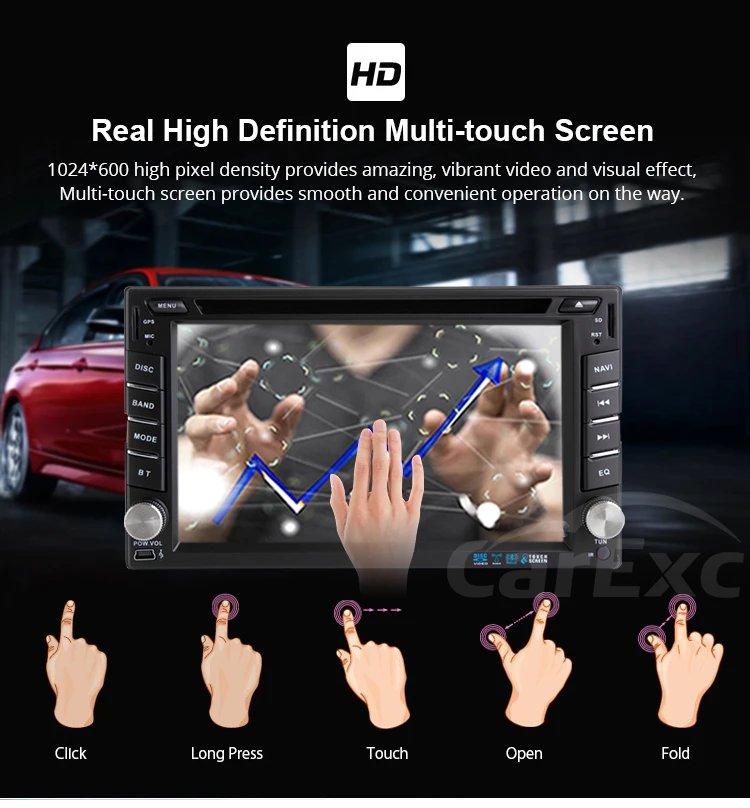Sale 2 Din Android 9/9.0 Car DVD Radio Multimedia Player Universal GPS Navigation autoradio Stereo Audio WIFI BT GPS  Multimedia 7