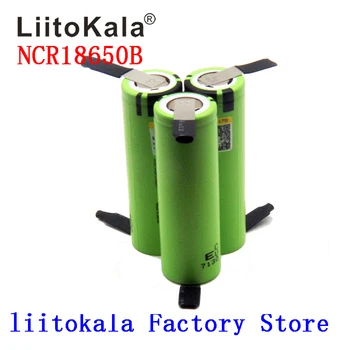 

2019 NEW liitokala 18650 3400 Battery 3400mAh 3.7V NCR18650B Rechargeable Li-ion Battery for Flashlight +DIY nickel