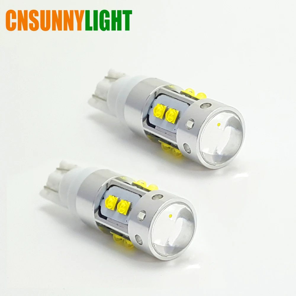 CNSUNNYLIGHT T10 светодиодный 194 920 912 921 супер яркие лампы для автомобиля передний боковой маркер/парковка/Резервное копирование/поворот/Реверс/стоп сигнальные огни