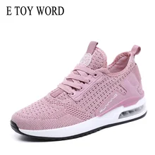 E TOY WORD Women Sneakers mesh Breathable Sneakers Casual Women Shoes height Increaseing Female Cushion Trainers Basket Femme sneakers e goisto sneakers