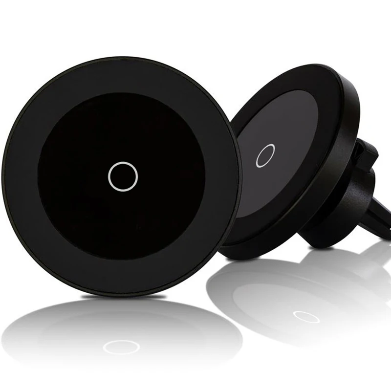 QI Fast Charging Wireless Car Charger Magnetic Wireless Charge In Car 10W Magnet Mount Air Vent Dashboard Car Phone Holder