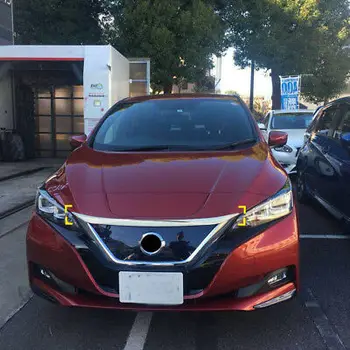

ABS Chrome Front Hood Cover Trim 1pcs For Nissan Leaf 2018