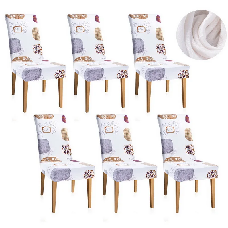Urijk 1pc Stretch Elastic Chair Cover Banquet Restaurant Spandex Dining