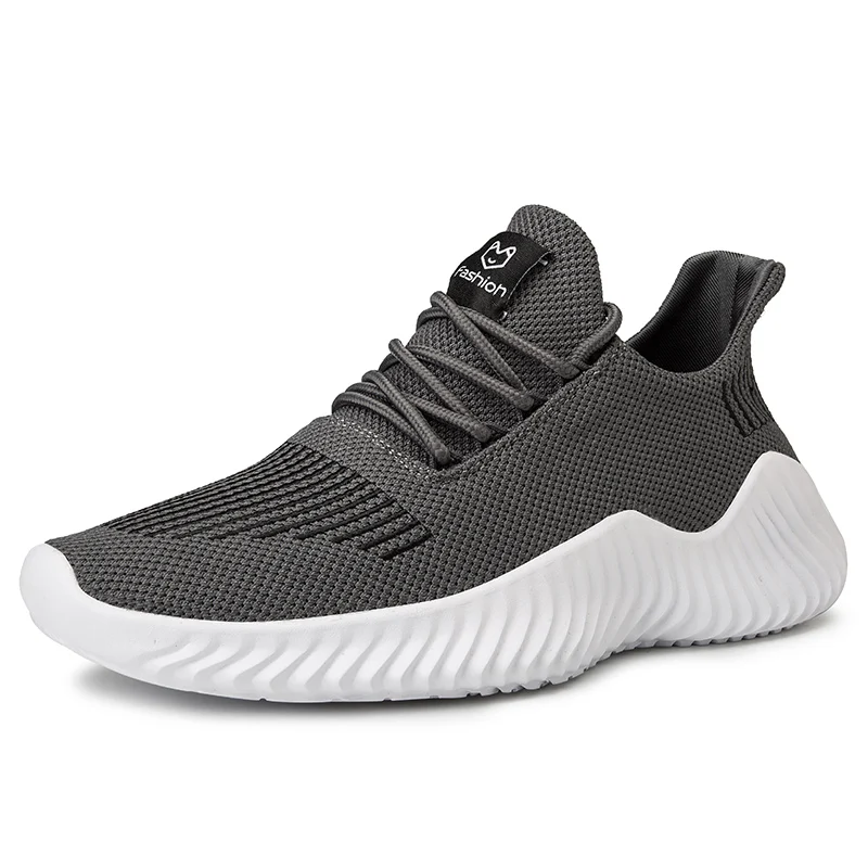

Sneakers Men Breathable Flyknit Mens Sport Shoes Lightweight Big Size Outdoor Masculino Adulto Support Dropshipping 39-47