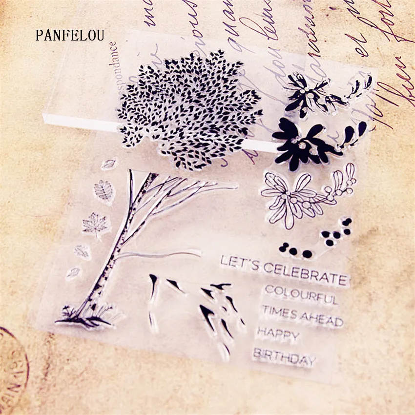PANFELOU Fantasy tree прозрачный силиконовый штамп/печать DIY Скрапбукинг/фотоальбом