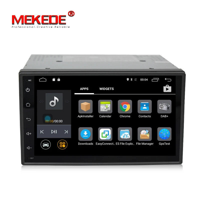 

7'' 2 Din Android7.1 Quad Core Car Radio GPS universal radio Stereo Audio Head Unit BT 2G RAM support 4G LTE DAB+ free shipping