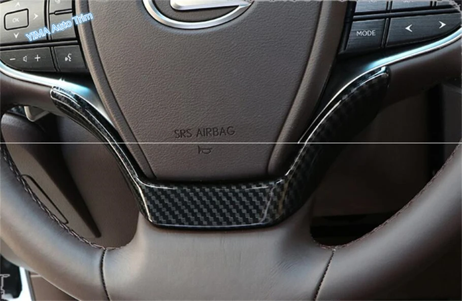 

Lapetus Car Styling Steering Wheel Decoration Strip Cover Trim ABS Fit For Lexus UX 200 250H 2019 / Carbon Fiber Look