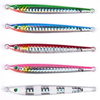 

5pcs Micro Jigs Butterfly Metal Knife Jigs 21g/8.5cm Bait Crankbait Bionic Swimbait Tuna Snapper King Fish Slow Lures Slatwater