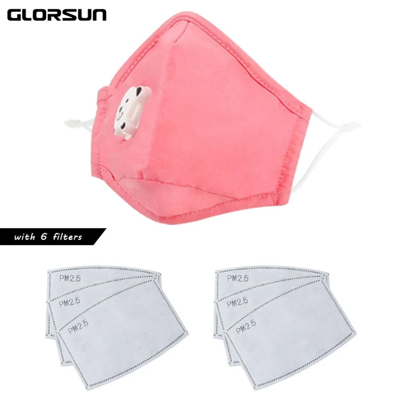 

GLORSUN Dust Mask 2 Activated Carbon Filters N95 Mask Respiratory Protection Anti Pollution Exhaust Gas Pollen Allergy PM2.5