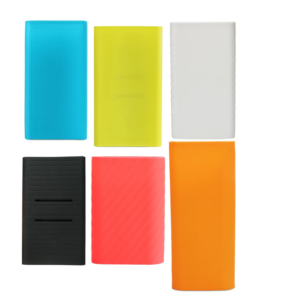 Силиконовый чехол для Xiao mi power Bank 5000 10000 20000 mAh зарядное устройство Gel резиновый