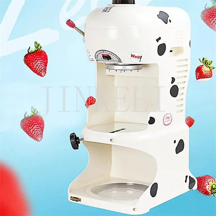 Image free air ship 220v snow flake shaved ice machine 350w ABS Plastic commercial ice block shaving machine crushed ice machine