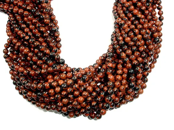Mahogany Obsidian Beads2