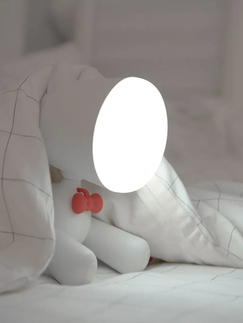 Lovely Puppy Lamp Cute Night Light Kids Baby Night Lamp USB Rechargeable Reading Bedside Lamp Eye Protection Dropshipping (5)