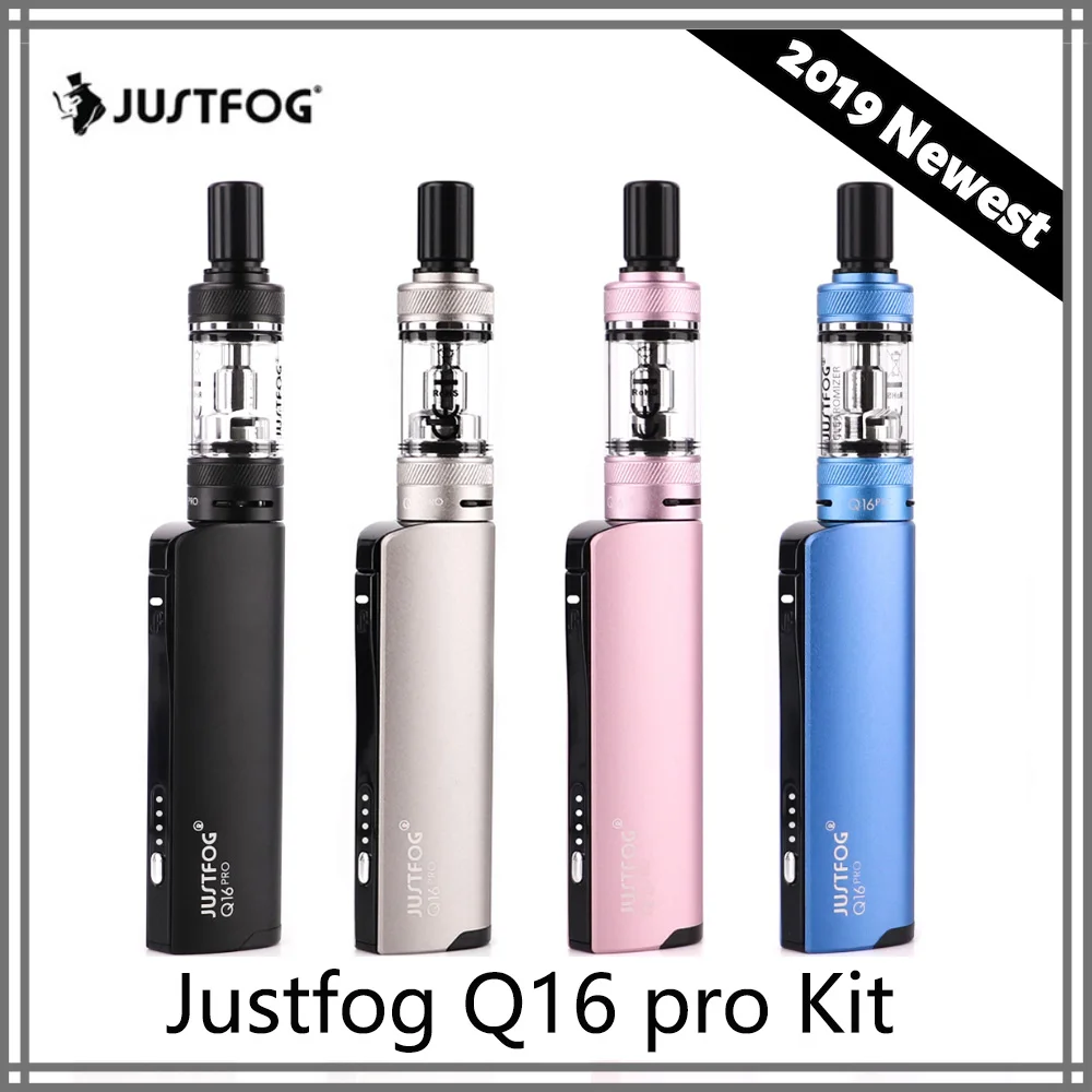 

1-3PCS Presale Original Justfog Q16 pro vape starter kit 900mah battery 1.9ml 1.2/1.6 ohm coil Electronic Cigarette Vape Pen Kit