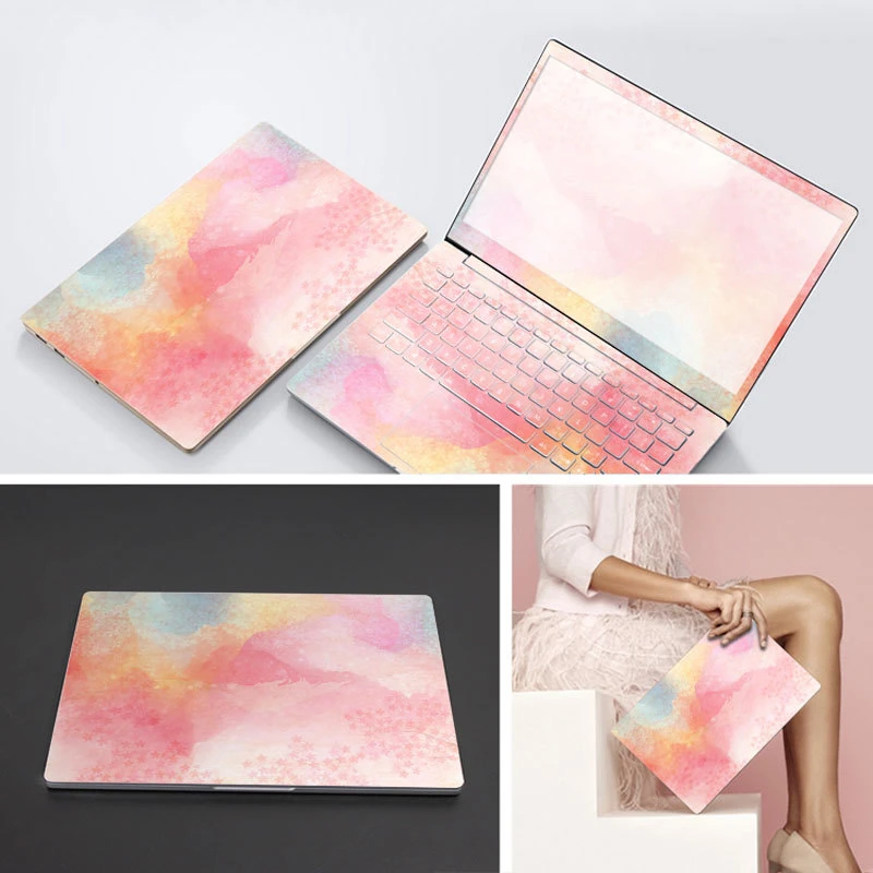 3 Sides Laptop Skin Notebook Stickers For Xiaomi Lenovo Dell Asus HP 14 15.6 inch Computer Decal Laptop Sticker Protector Case