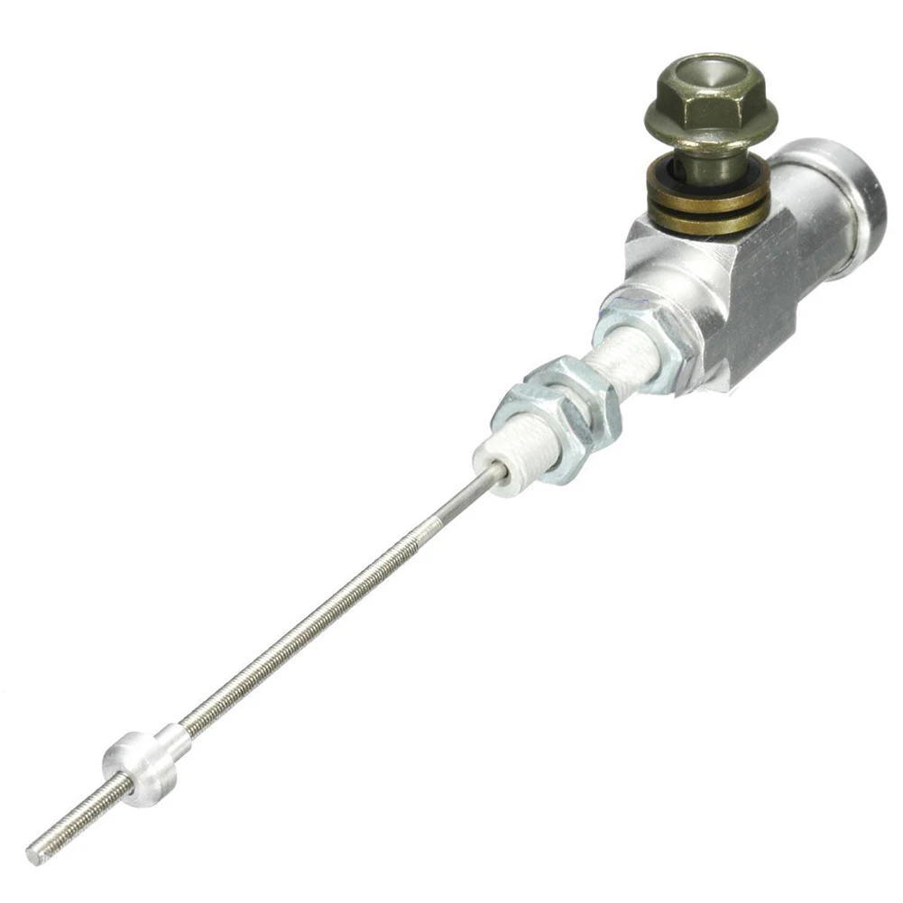 

Motorcycle Hydraulic Clutch Master Cylinder Rod Brake Pump M10x1.25mm Aluminum silver
