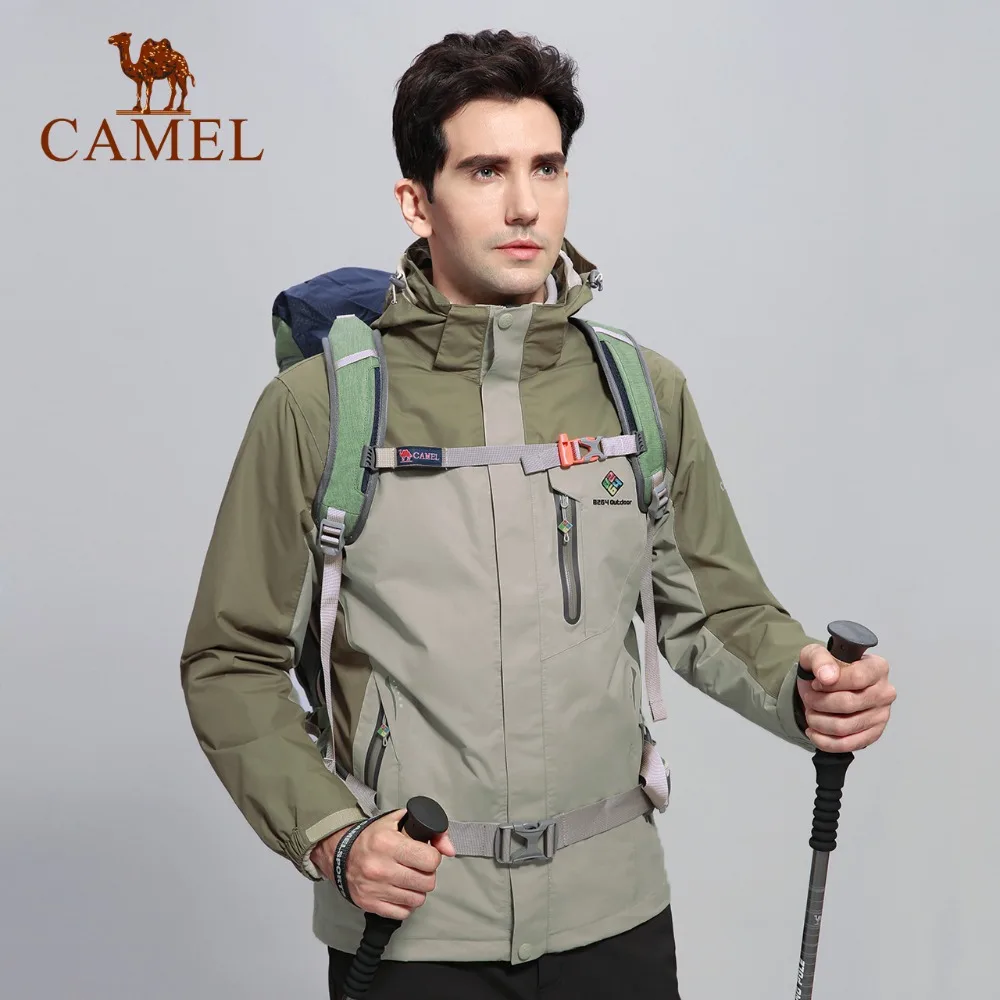 CAMEL X 8264 Winter Outdoor Jacket Men Warm Waterproof Jacket 3 in 1 Camping Hiking Jackets Skiing Snowboarding Windbreaker CAMEL X 8264 Winter Outdoor Jacket Men Warm Waterproof Jacket 3 in 1 Camping Hiking Jackets Skiing Snowboarding Windbreaker