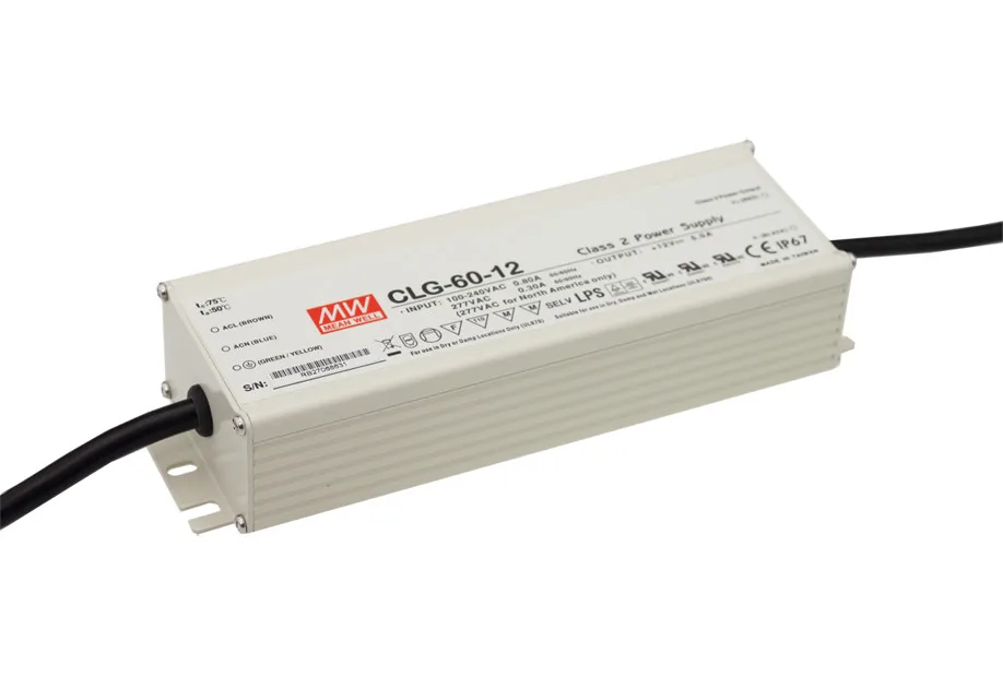 

Original MEAN WELL 60W Single Output IP67 Constant Current LED Driver Switching Power Supply With PFC CLG-60