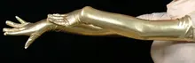 Cheap Woman yellow shiny metallic sexy gloves fetish unisex zentai suit classic halloween costumes Cheap Woman yellow shiny metallic sexy gloves fetish unisex zentai suit classic halloween costumes