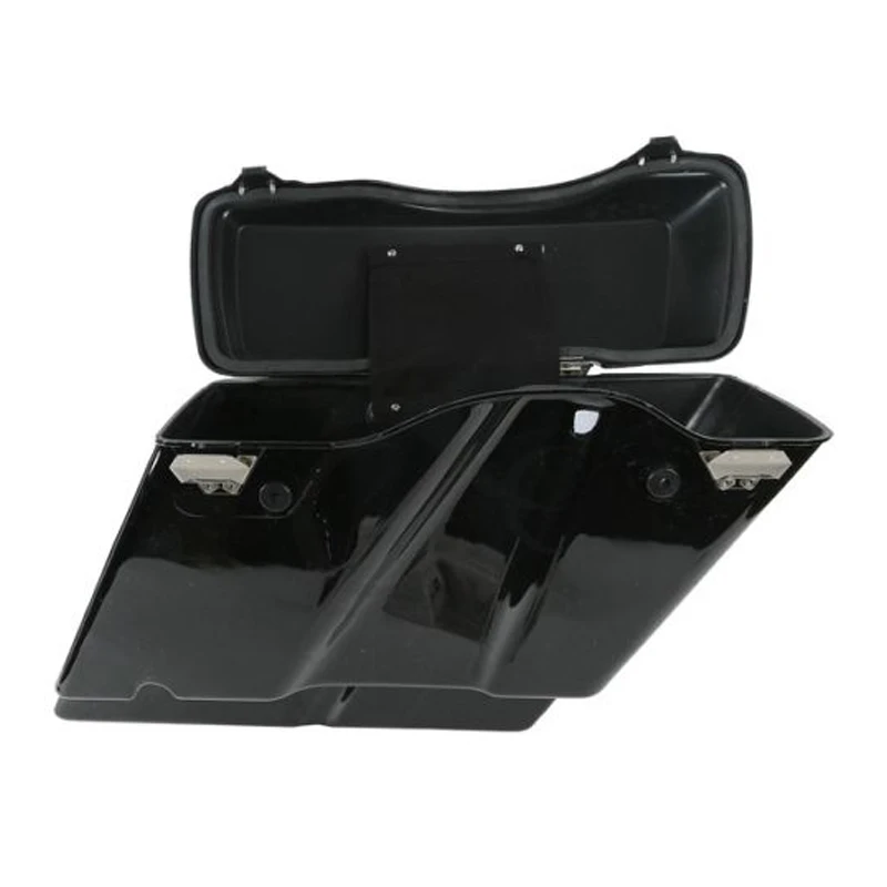 RUOCH Motorcycle Saddlebag Extended Side Bags for Harley Touring Road King Road Glide Electra Street Glide 1993-2013 1998 2002  (4)