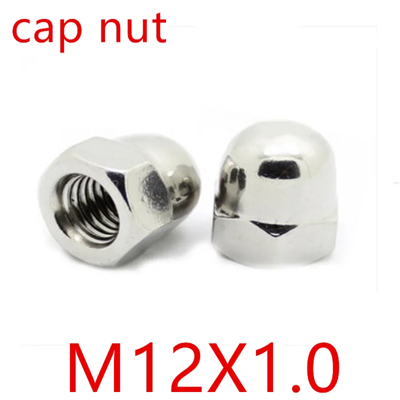 5pcs DIN1587 304 Stainless steel Fine thread cap Nuts M12 x1.0