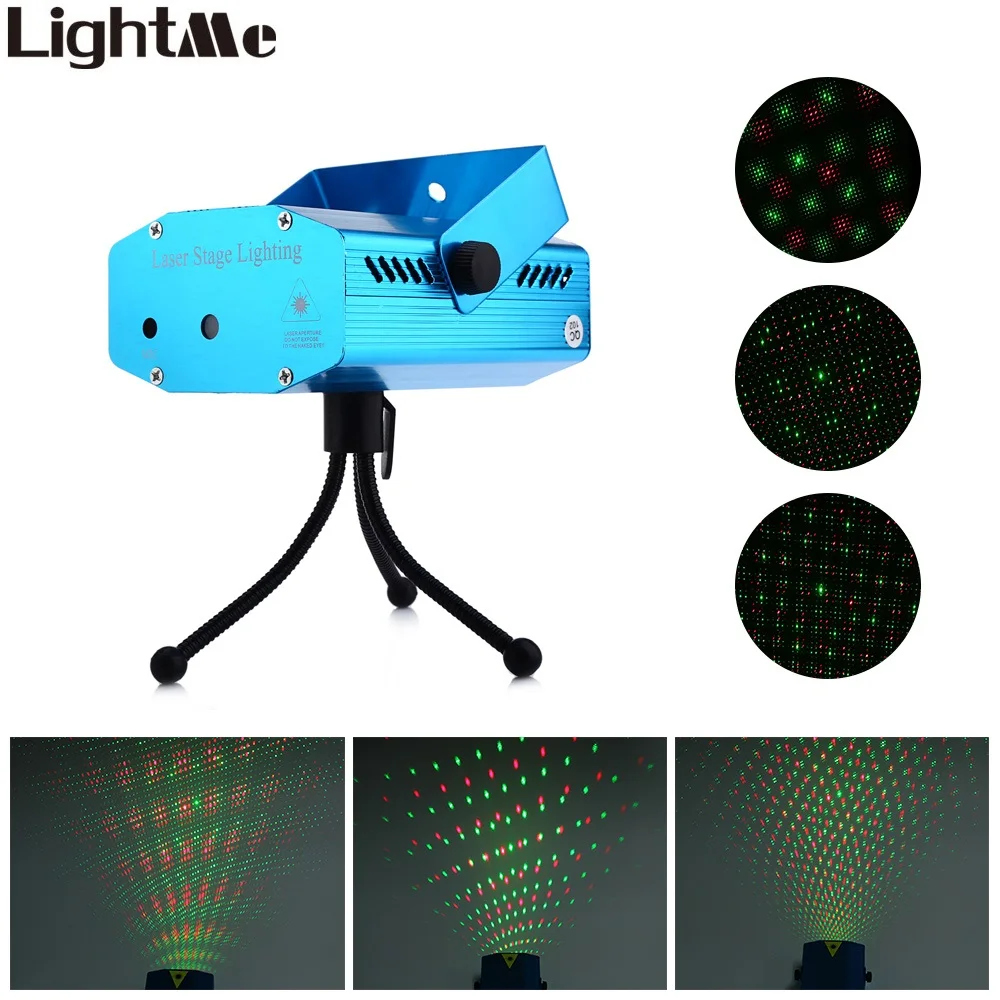LED Disco Light Voice Control RG Laser Landscape Projector Lamp Party KTV Bar DJ Stage Lighting Effect with Tripod EU US PLUG smuxi portable stage light auto voice led laser projector stage lighting effect dj ktv party christmas decor remote control