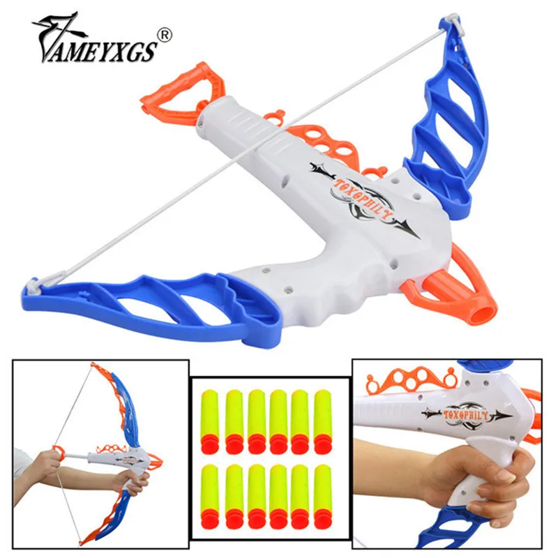 

1set Teen Archery Crossbow Bow Soft Bullet Arrows Kit Children Team Game Archery Competition Toy For Outdoor Shooting Training