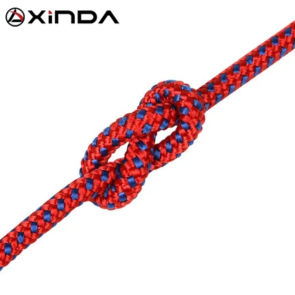 XINDA Escalada Paracord веревка для скалолазания аксессуары тросик 4 мм диаметр высокая сила Паракорд безопасности веревка выживания Оборудование - Цвет: Red-10m