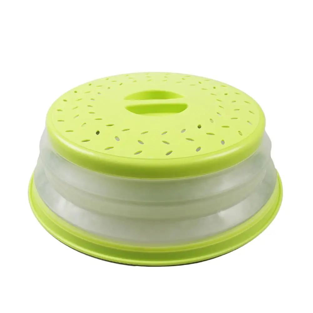 

Candy Color Nonslip Folding Microwave Oven Cover Kitchen Gadget Random Color