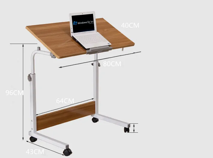 Tea table moveable coffee table home furniture kongfu tea desk easy computer table with storage bag organizer
